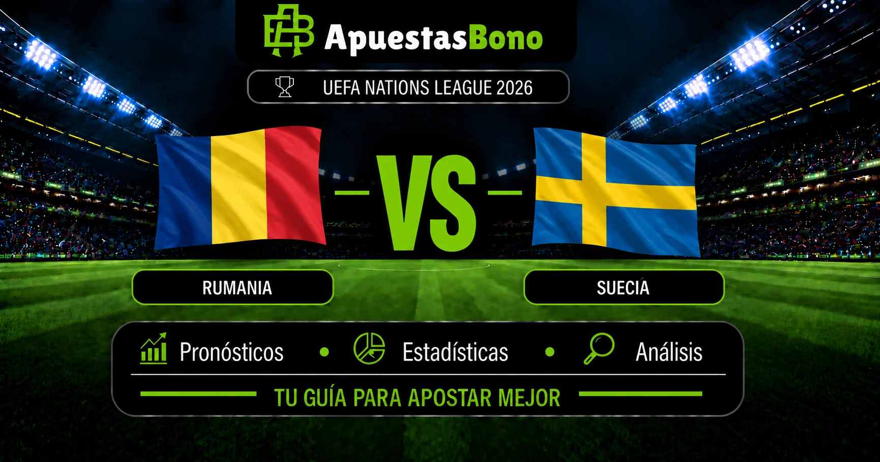 Predicción Rumania contra Suecia por la UEFA Nations League B 2026