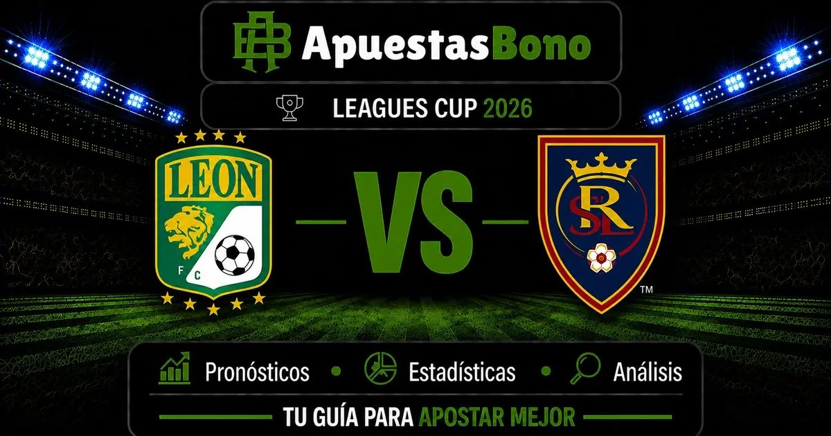 Predicción del partido León contra Real Salt Lake de la Leagues Cup 2026.