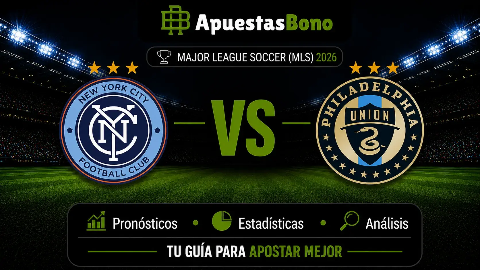 Predicción del partido New York City contra Philadelphia de la MLS 2026