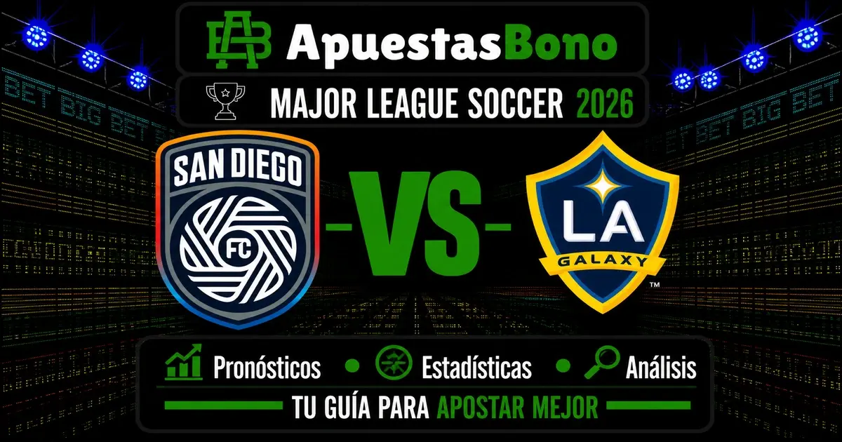 Predicción del partido San Diego contra LA Galaxy de la MLS 2026