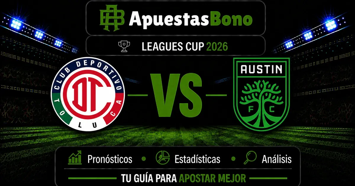 Predicción del partido Toluca contra Austin de la Leagues Cup 2026.