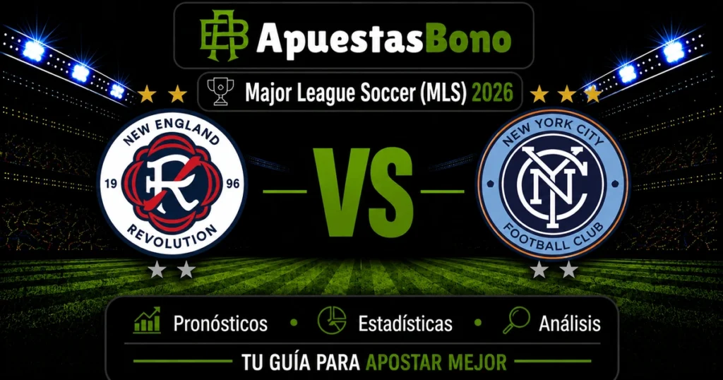 Predicción del partido New England contra New York City de la MLS 2026. Predicción del partido New England contra New York City de la MLS 2026.
