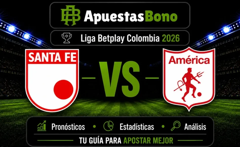 Predicción y análisis de Santa Fe contra América de Cali –Liga BetPlay Clausura 2026– 22 de agosto (18:10 hora local)
