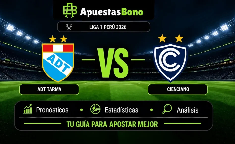 Predicción y análisis de ADT Tarma contra Cienciano -Liga 1 Perú- 23 de Septiembre de 2026 (15:00 horas)