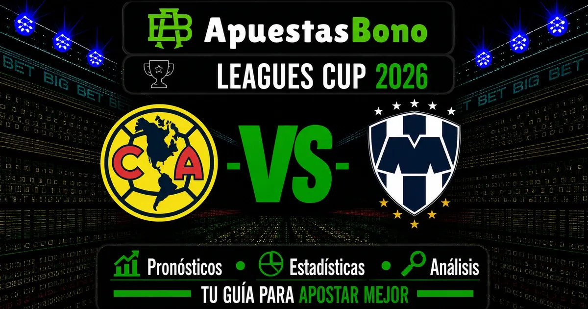 Predicción del partido América contra Monterrey de la Leagues Cup 2026.