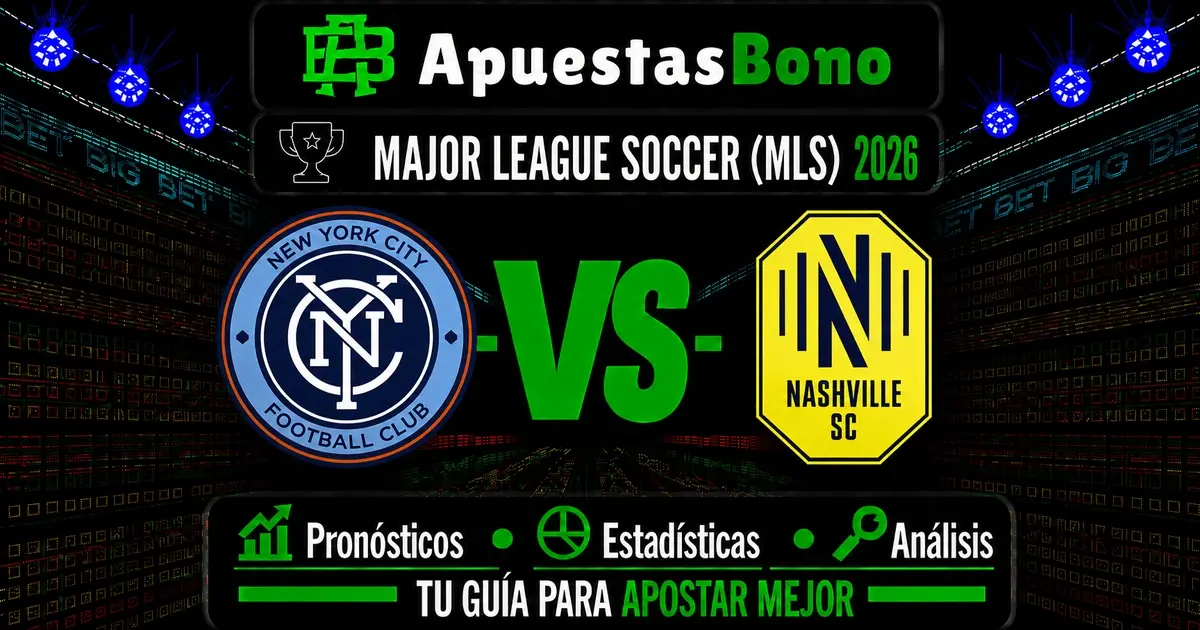 Predicción del partido New York City contra Nashville de la MLS 2026.
