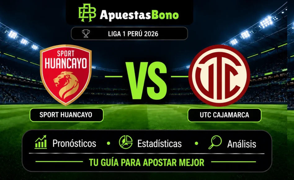 Predicción y análisis de Sport Huancayo contra UTC Cajamarca -Liga 1 Perú- 20 de Septiembre de 2026 (13:00 horas)