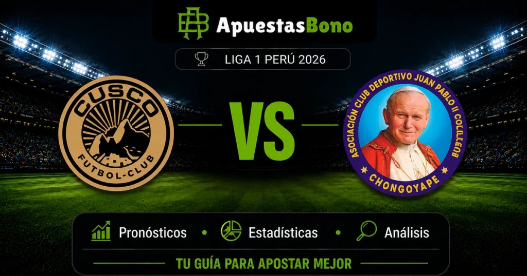 Predicción Cusco FC contra Juan Pablo II por la Liga 1 Perú 2026. Predicción Cusco FC contra Juan Pablo II por la Liga 1 Perú 2026.