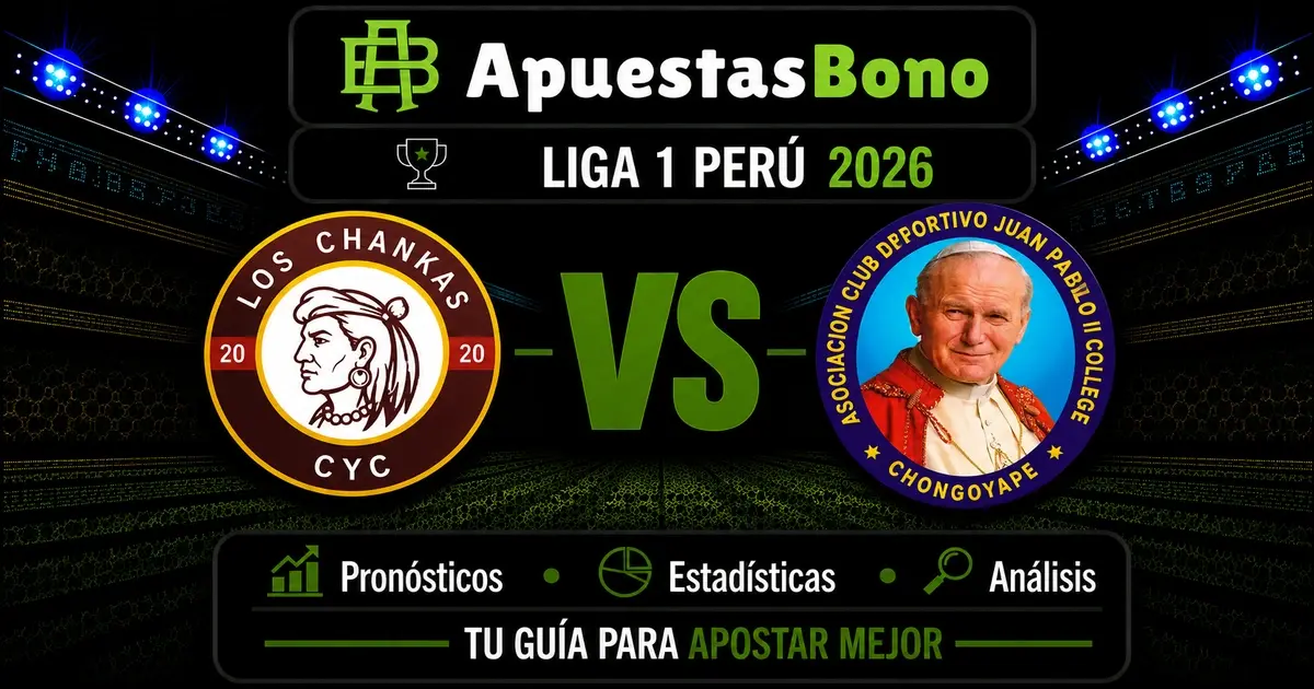 Predicción Los Chankas contra Juan Pablo II por la Liga 1 Perú 2026