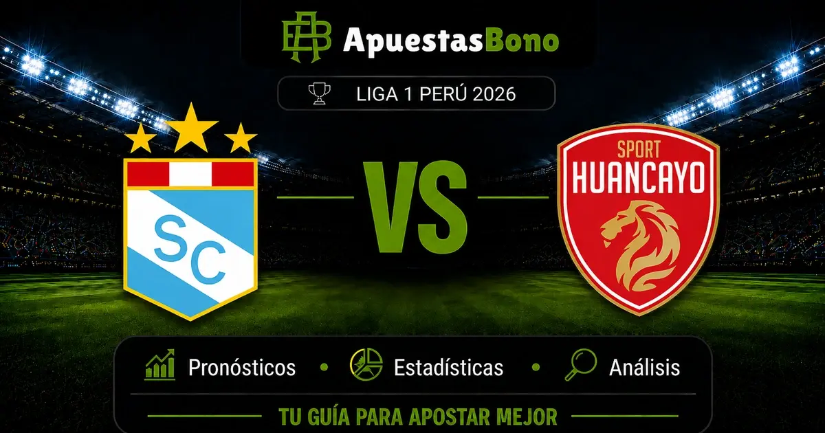 Predicción Sporting Cristal contra Sport Huancayo por la Liga 1 Perú 2026