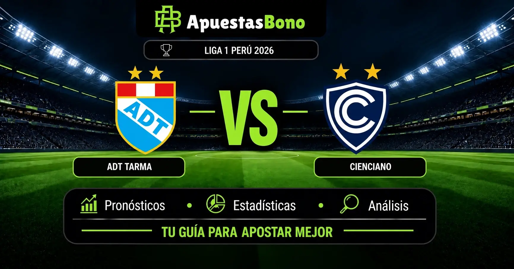 Predicción ADT Tarma contra Cienciano por la Liga 1 Perú 2026.