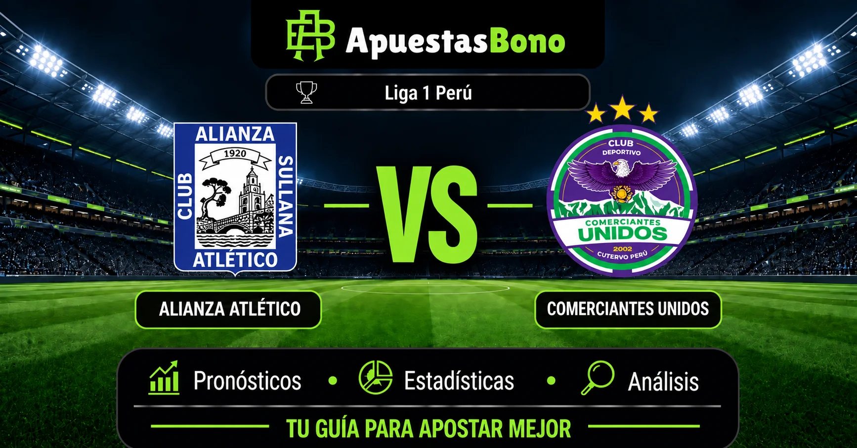 Predicción de Alianza Atlético contra Comerciantes Unidos por la Liga 1 Perú