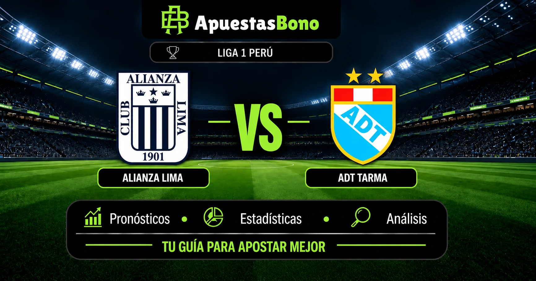 Predicción de Alianza Lima contra ADT Tarma por la Liga 1 Perú