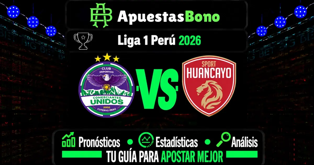 Predicción Comerciantes Unidos contra Sport Huancayo por la Liga 1 Perú 2026