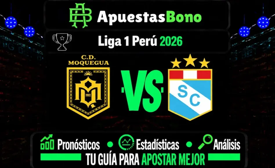 Predicción y análisis de Deportivo Moquegua contra Sporting Cristal -Liga 1 Perú- 12 de Septiembre de 2026 (22:15 horas)