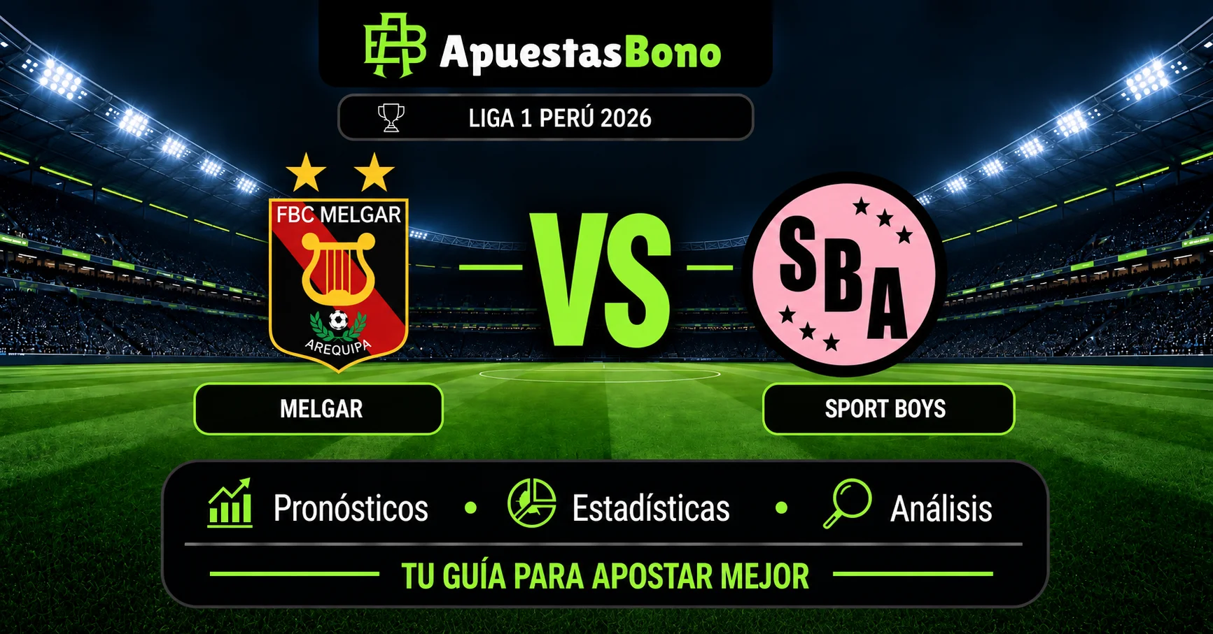 Predicción Melgar contra Sport Boys en la Liga 1 de Perú