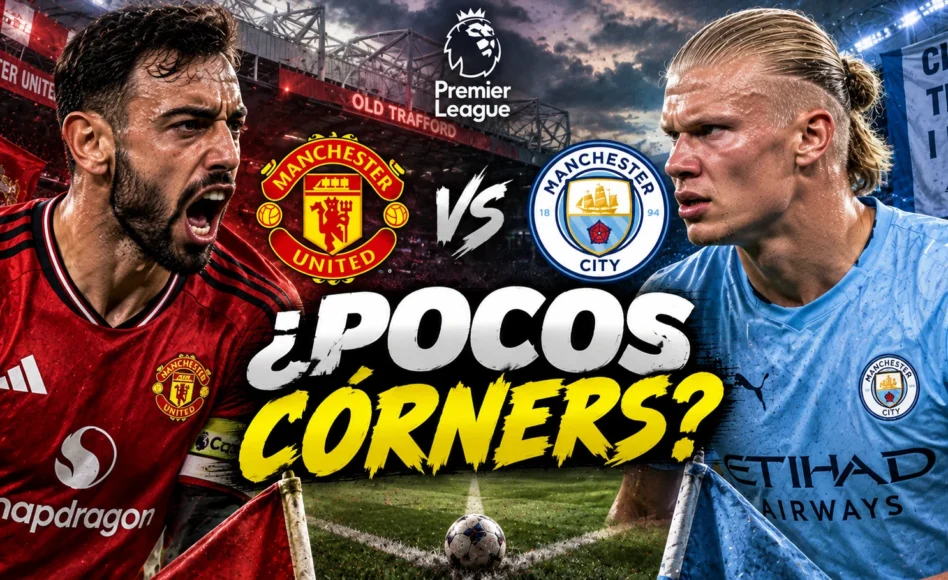 Pronóstico Manchester United vs Manchester City – Menos de 10 córners @ 1.943