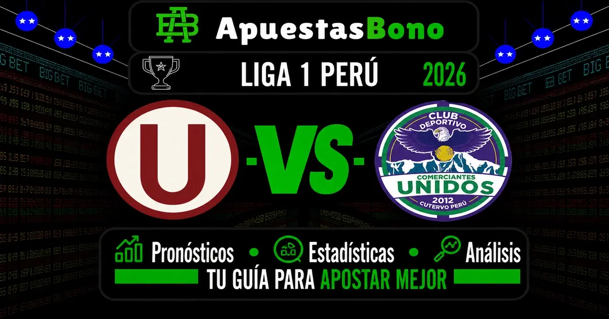 Predicción Universitario contra Comerciantes Unidos por la Liga 1 de Perú.